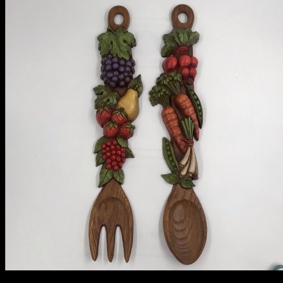 Other - Vintage Fork and Spoon Wall Hanging Art